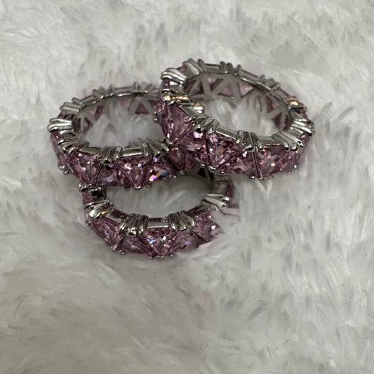 Amethyst Whirl Pave Ring