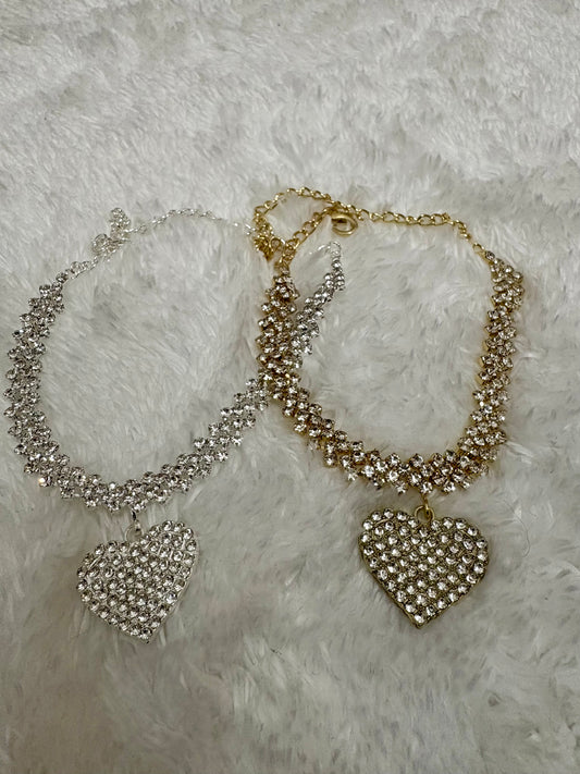 Iced Love and Rose Glow Anklet