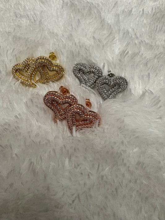 Amour Heart Glimmer Earrings